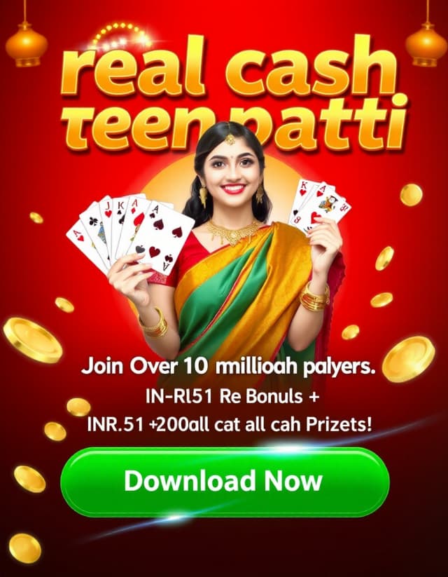 Real Cash Teen Patti Banner